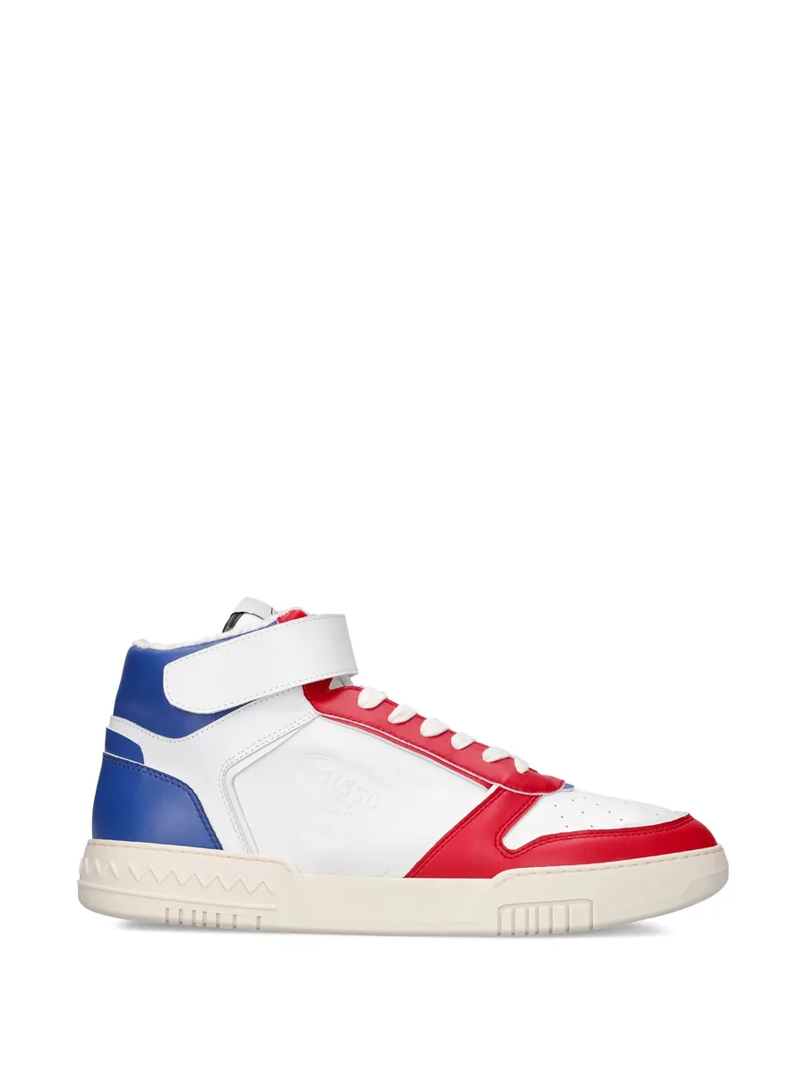 lace-up high-top sneakers 1