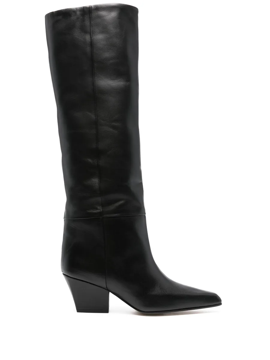 knee-high leather boots 1