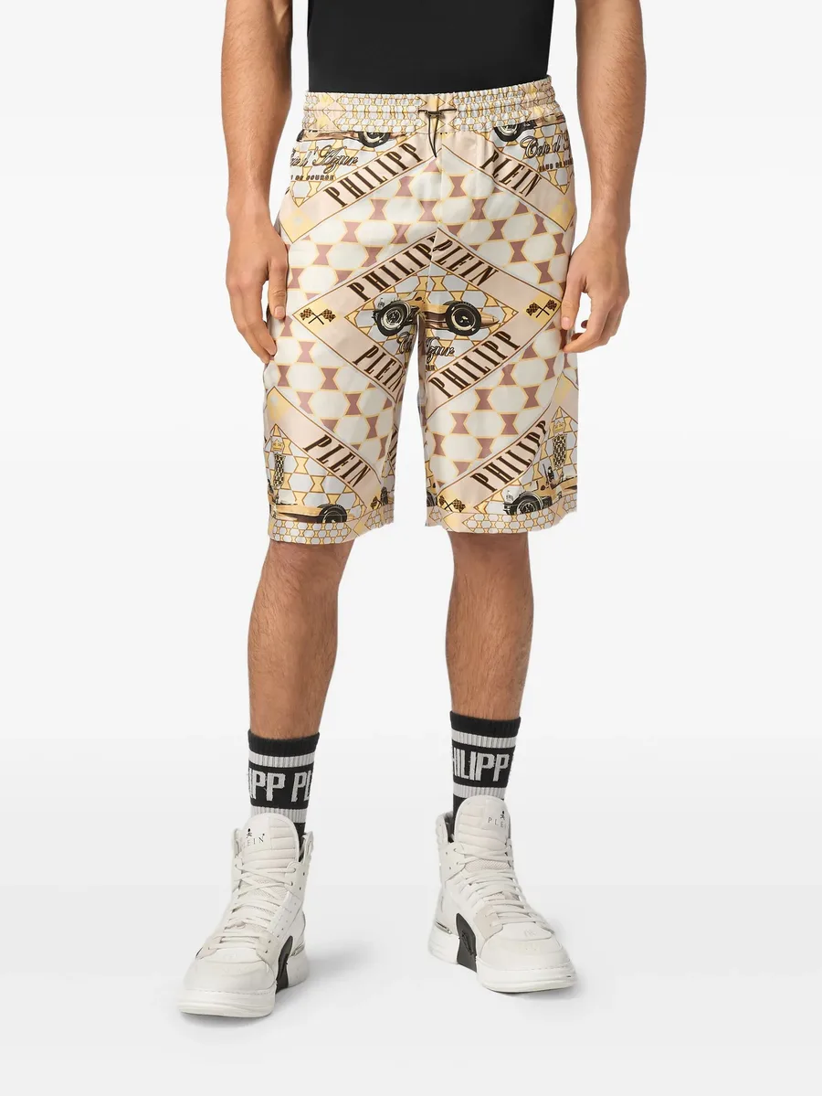 Cool Kid Cut printed silk shorts 3