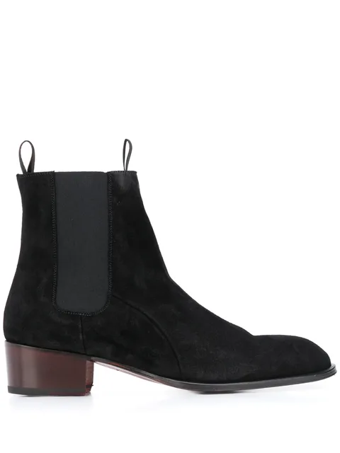 ботинки с эластичной вставкой