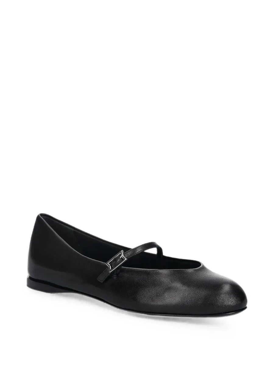 buckle-strap leather ballet flats 3