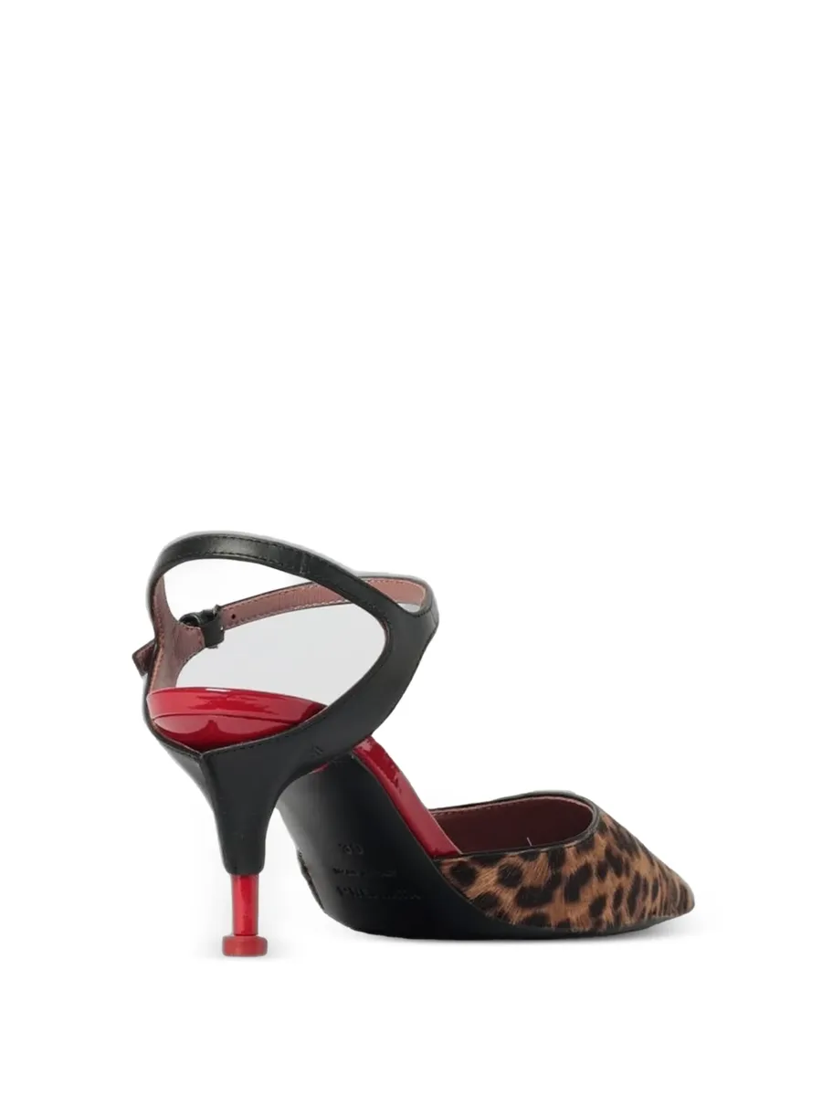 leopard-print slingback pumps 5