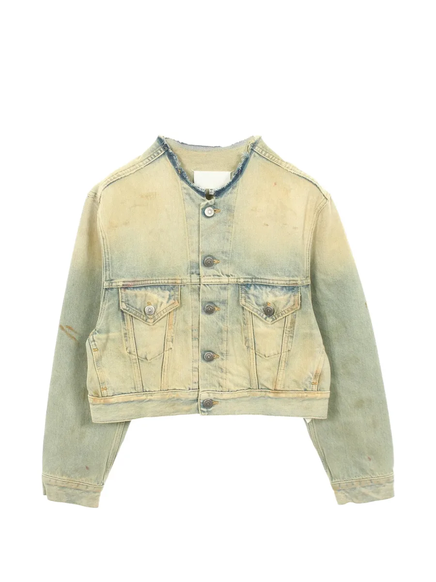 2010s cropped denim jacket 2