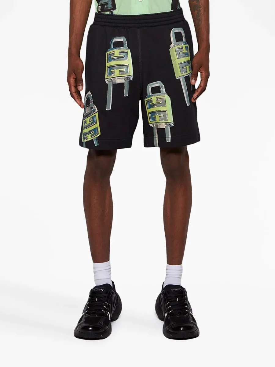 4G Padlock-print bermuda shorts 5
