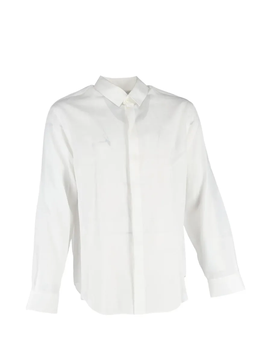 hidden button long-sleeve shirt 1