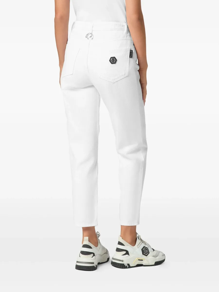logo-plaque jeans 8