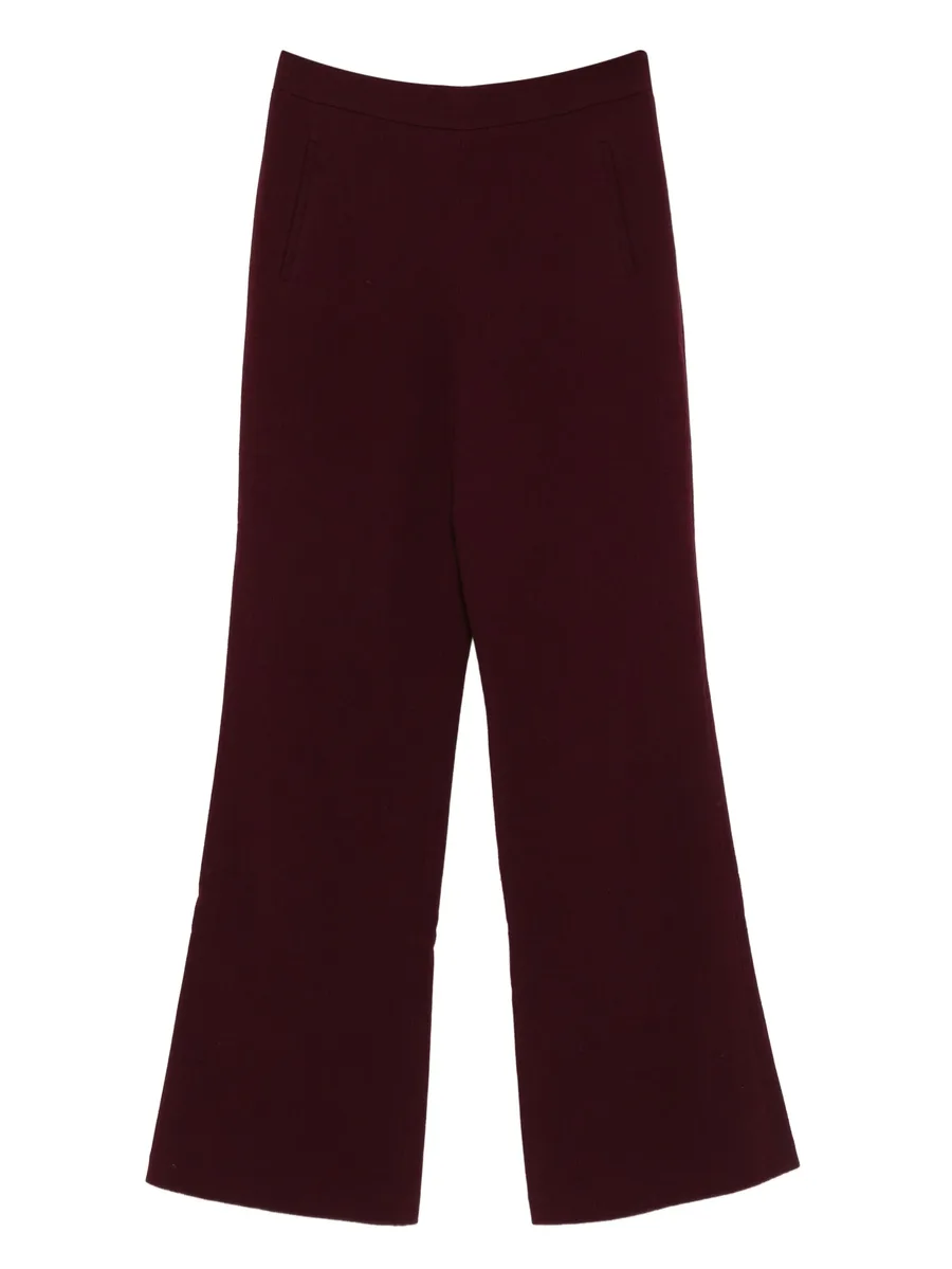 pocket-detail flared trousers 2