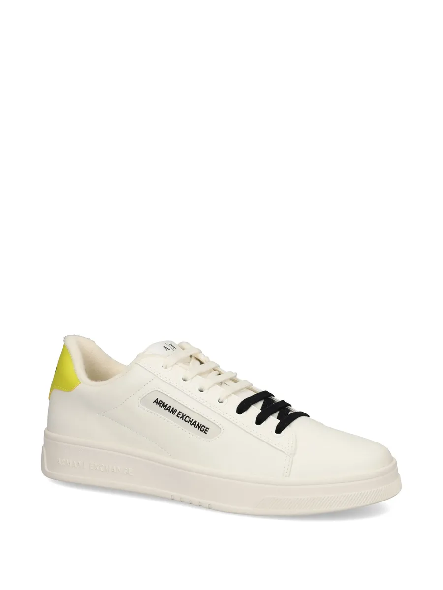 double-coloured laces leather sneakers 3