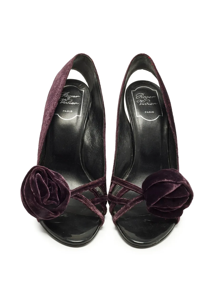 bow open-toe pumps 5