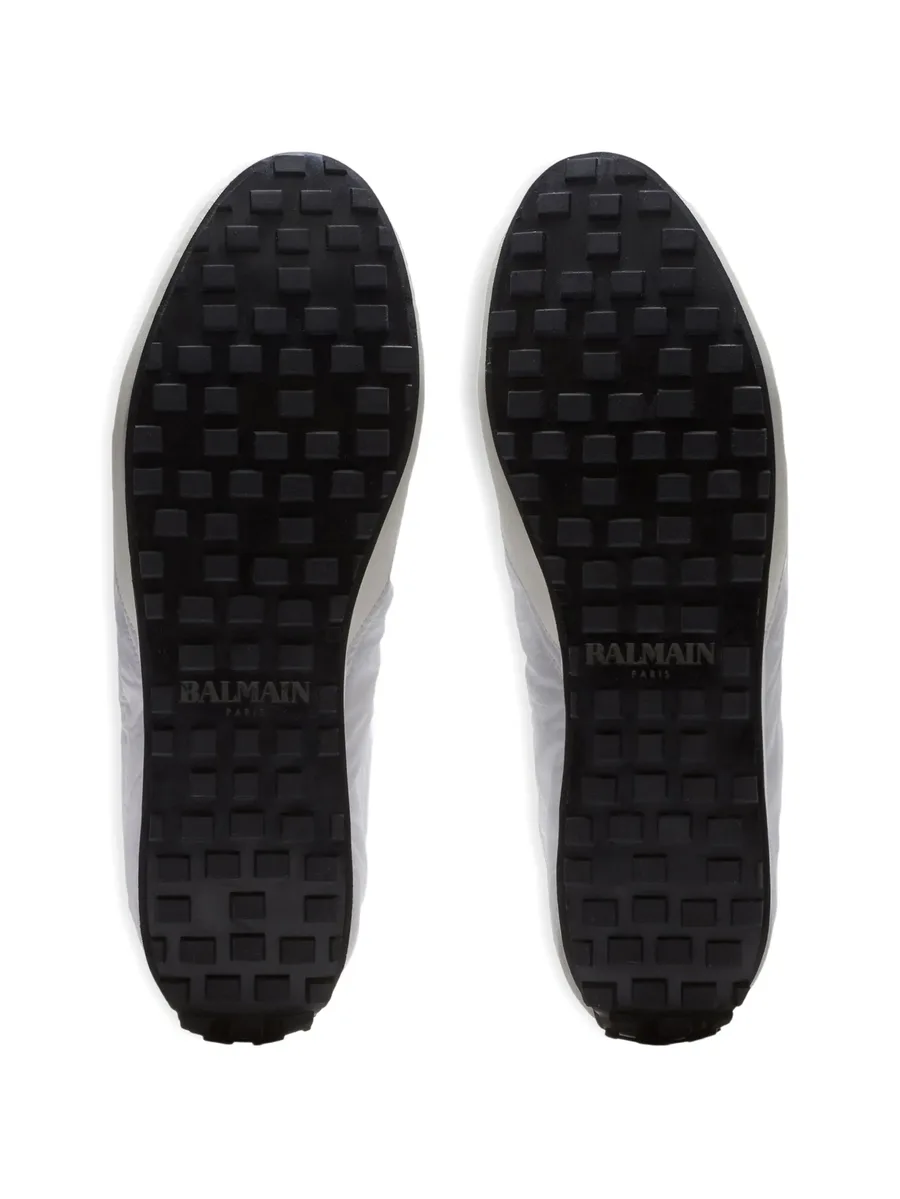 Racing low trainers in nylon and leather 9