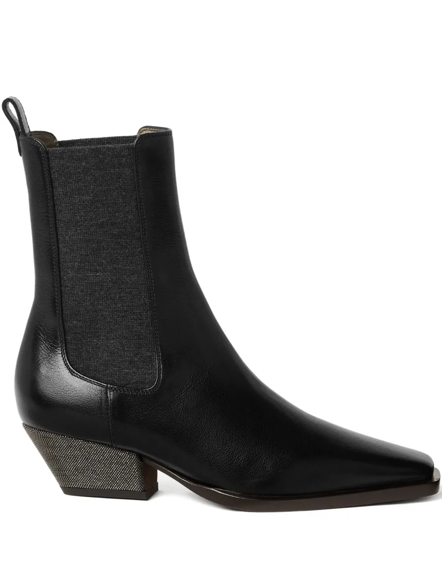 50mm leather Chelsea boots 1