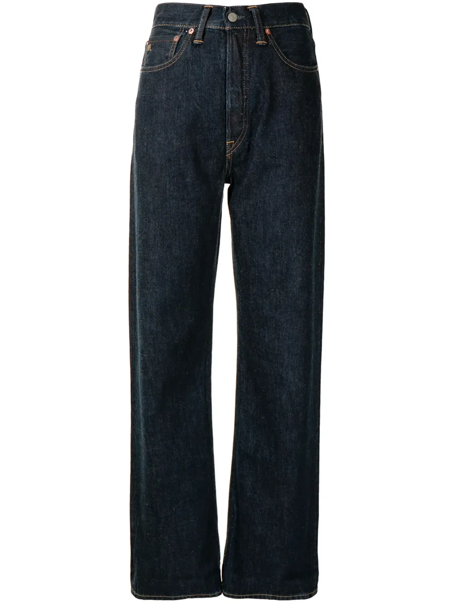 прямые джинсы с завышенной талией 1