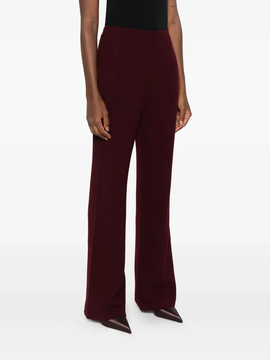 pocket-detail flared trousers 5