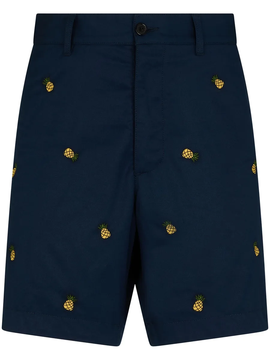 embroidered chino shorts 1