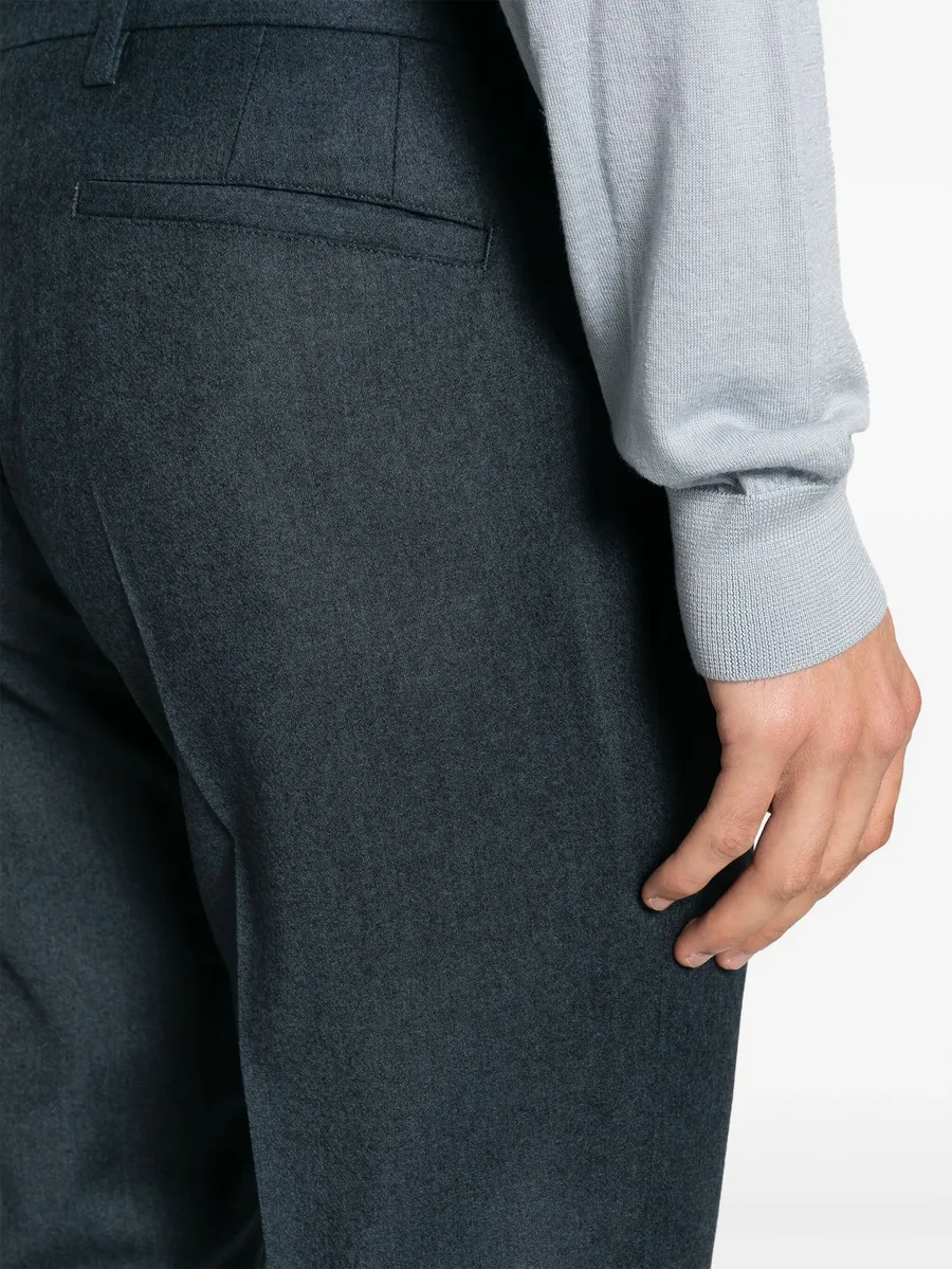 tapered-leg wool chinos 10