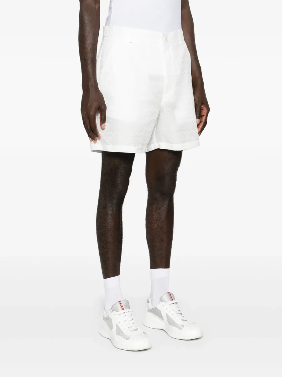 zigzag-jacquard bermuda shorts 6