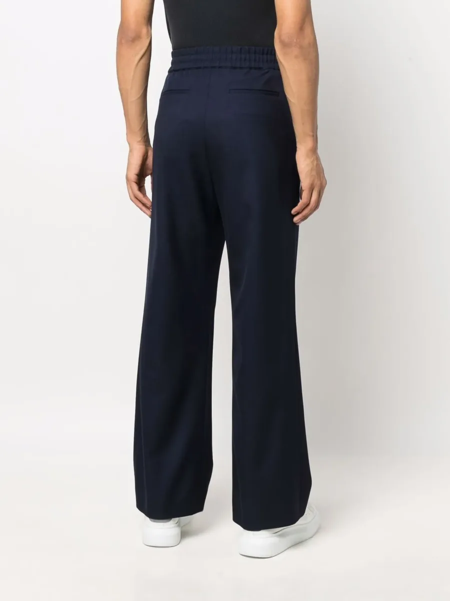 wide-leg twill trousers 8