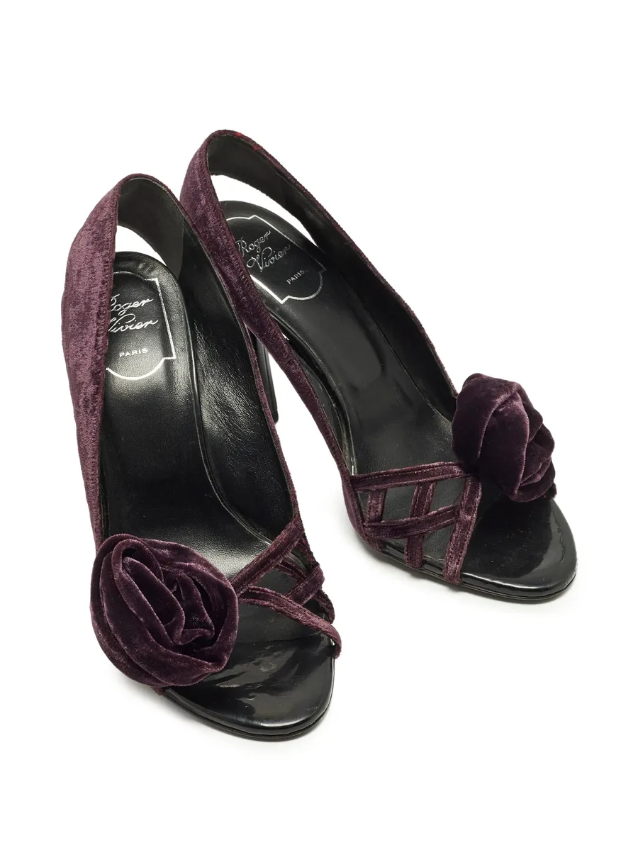 bow open-toe pumps 7