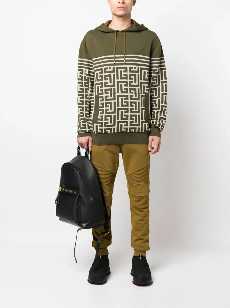 flocked-logo organic-cotton track trousers 4