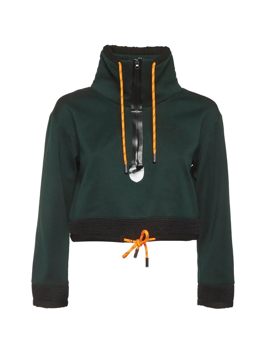 cropped jersey hoodie 1
