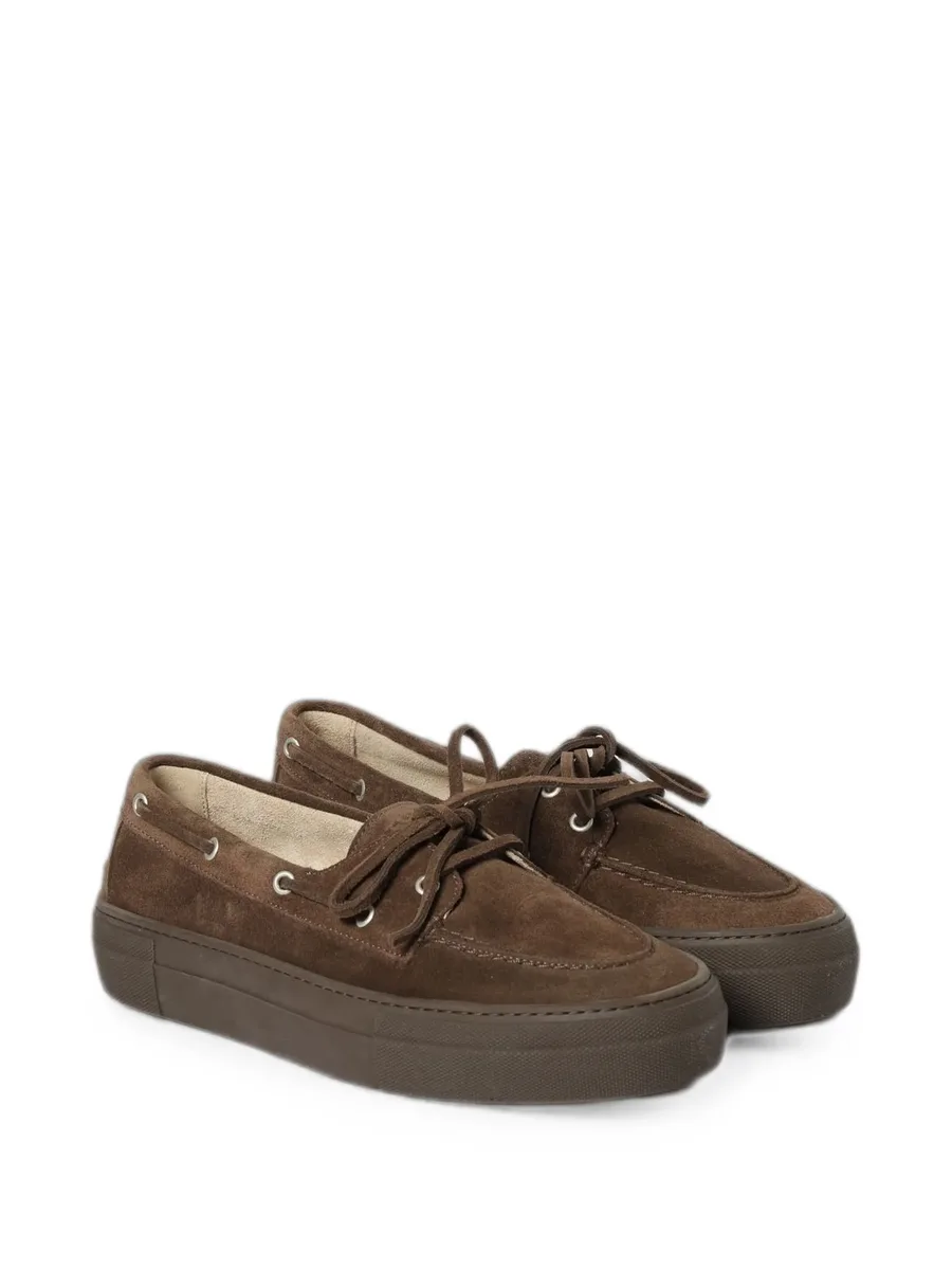 lace-up suede loafers 3