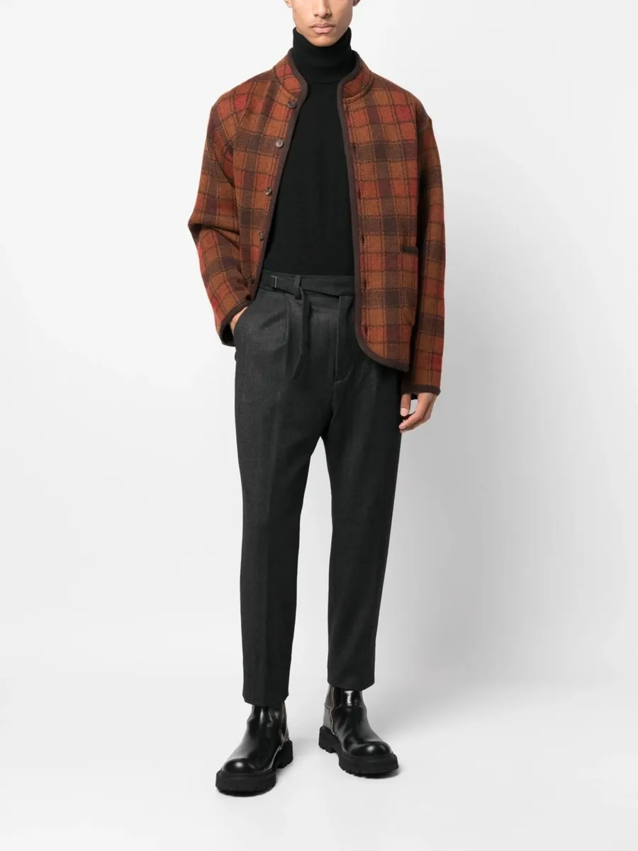 cropped tapered-leg trousers 3