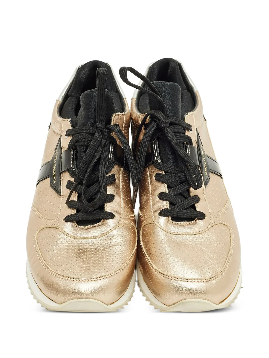 perforated leather sneakers 7