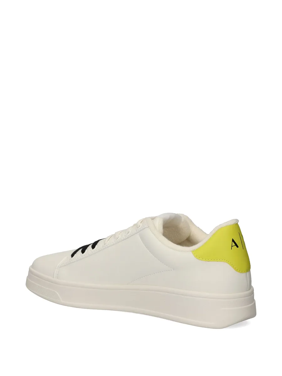 double-coloured laces leather sneakers 5