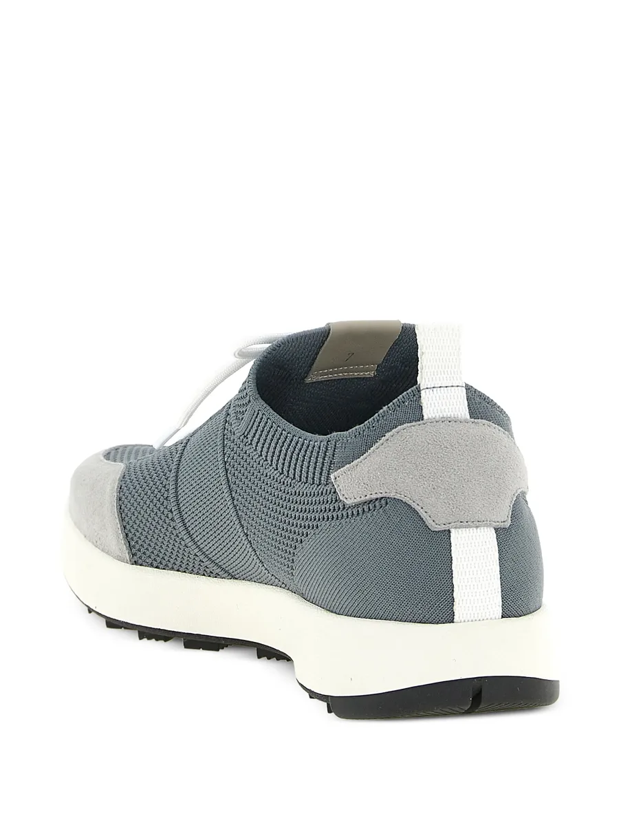 suede-panelled slip-on sneakers 7