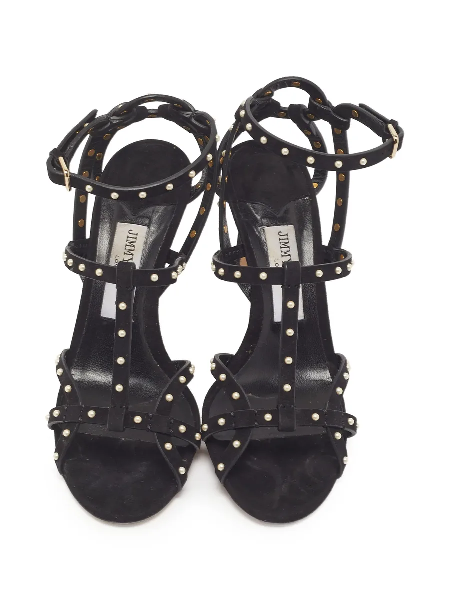 Beverly pearl-embellished sandals 4