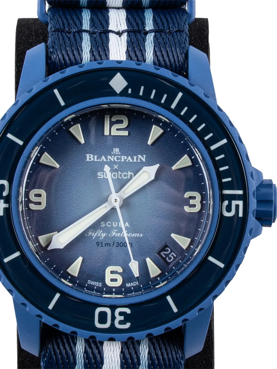 наручные часы Scuba Fifty Fathoms из коллаборации с Swatch 3