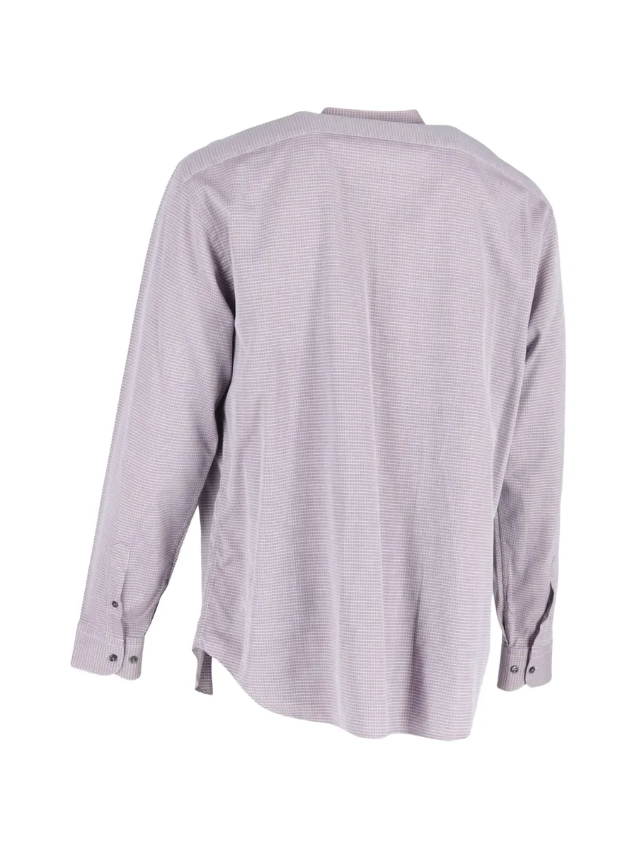 check-print long-sleeve shirt 3