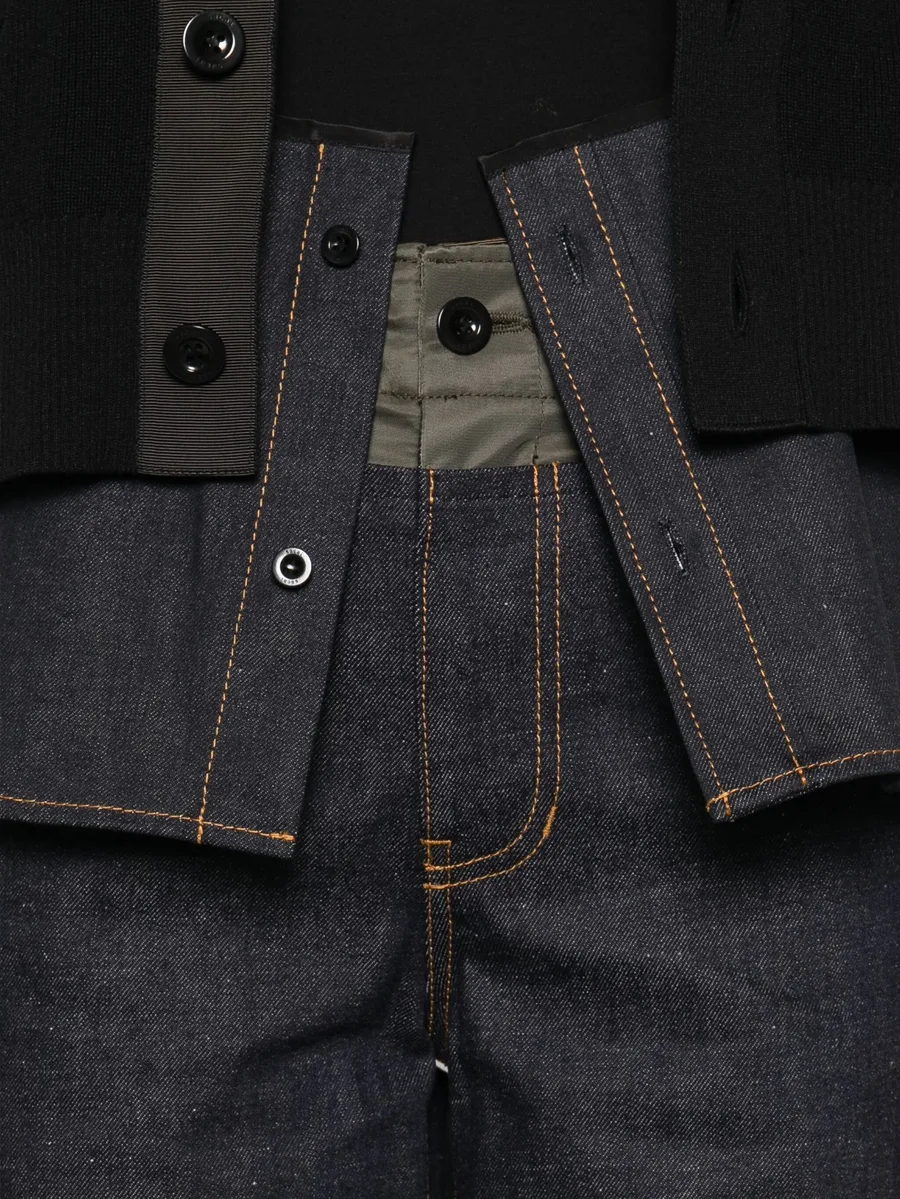 джинсы со вставками 10