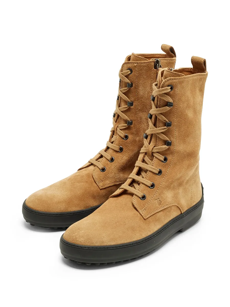 Gommino lace-up ankle boots 4