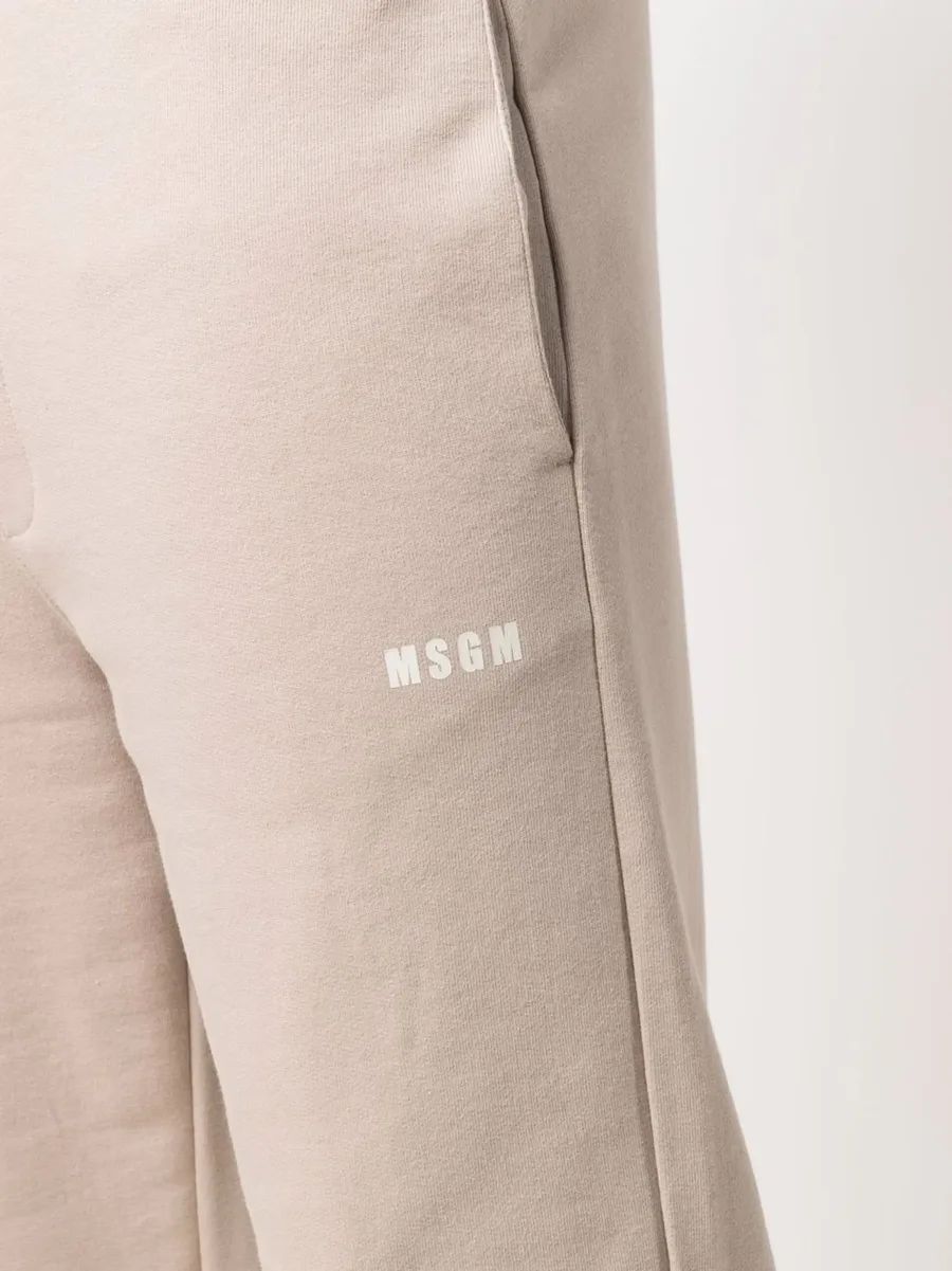 logo-print cotton track trousers 10