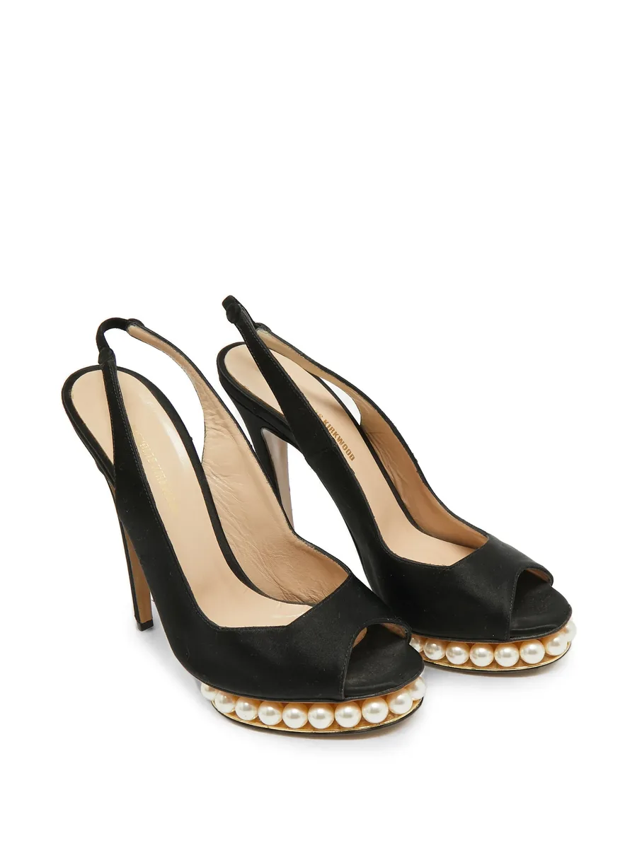 faux-pearl platform sandals 4