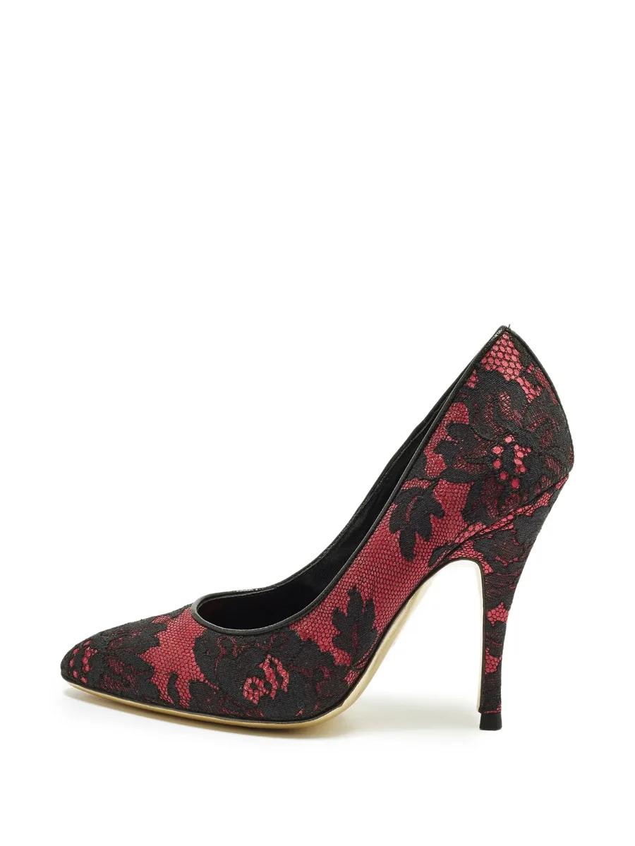 lace mesh pumps 1