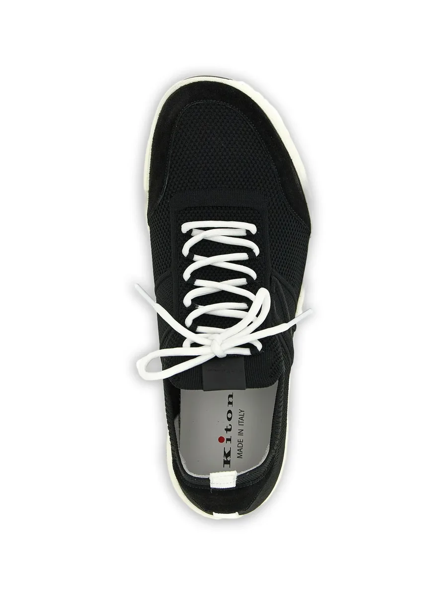 suede-trim slip-on sneakers 8