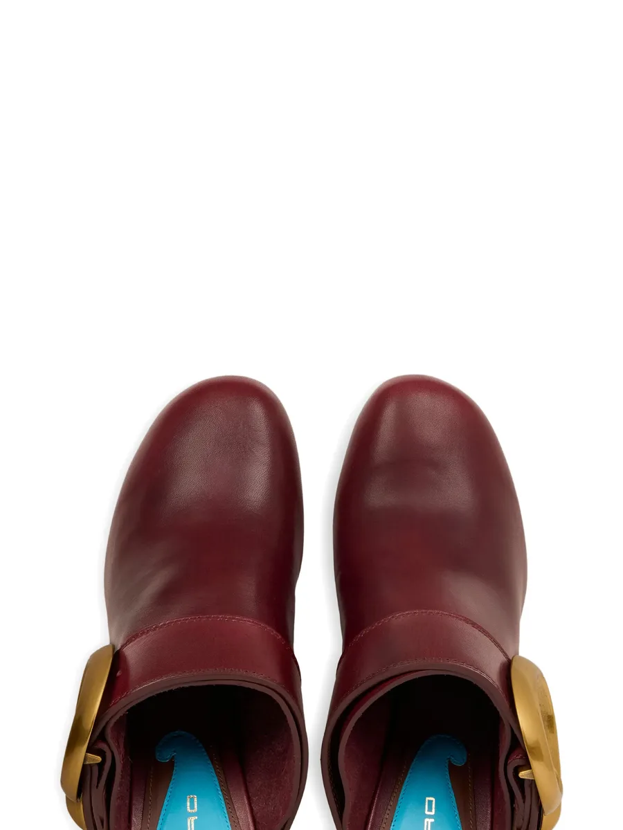 мюли с пряжкой и узором пейсли 6