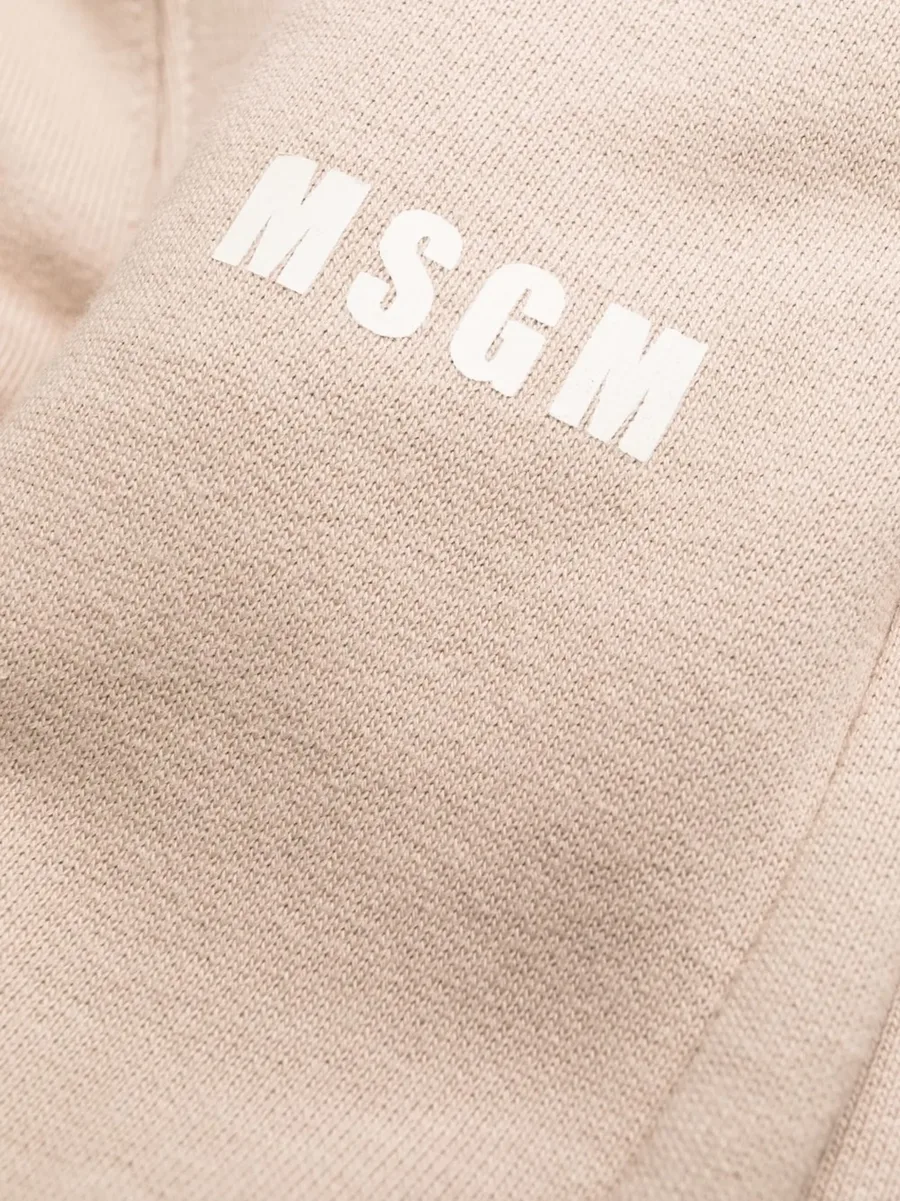 logo-print cotton track trousers 14