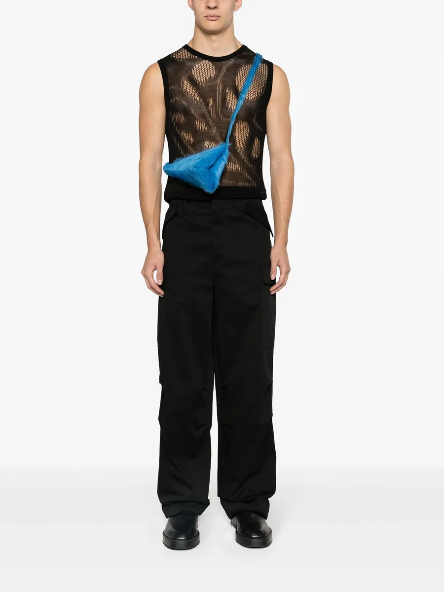wide-leg cargo trousers 4