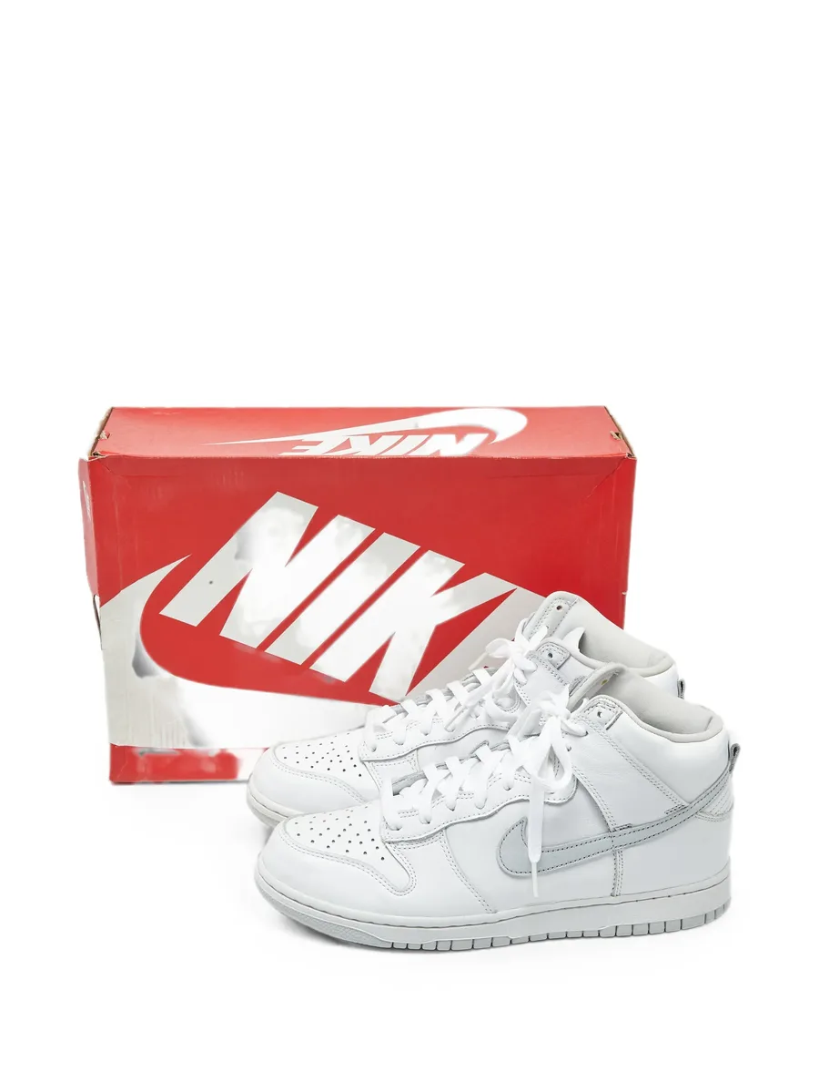 Dunk High lace-up leather sneakers 7