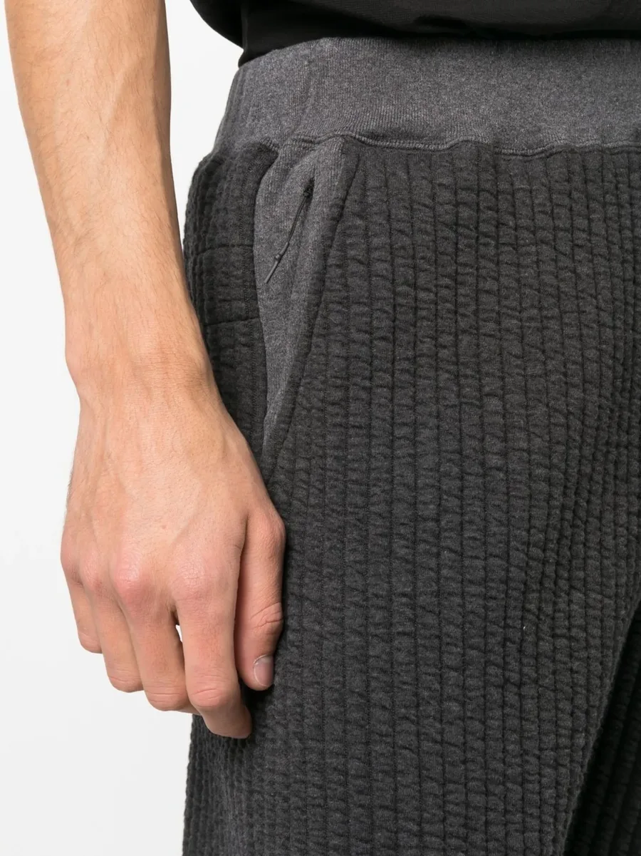 ribbed track cotton-blend pants 10
