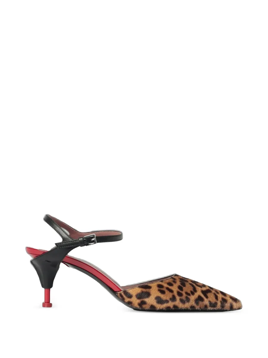 leopard-print slingback pumps 1