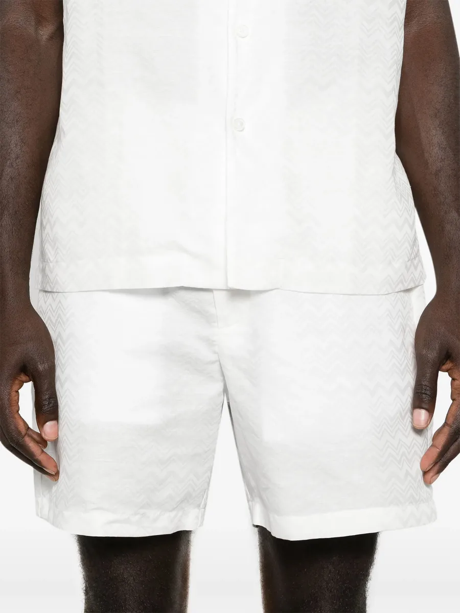 zigzag-jacquard bermuda shorts 10
