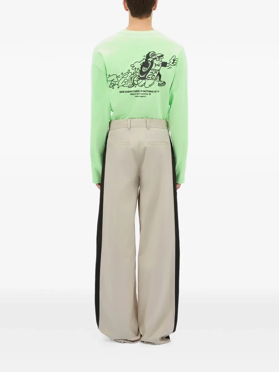 side-stripe trousers 7