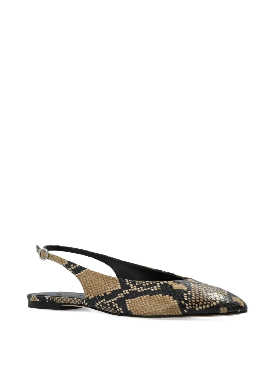 snake-pattern flat pumps 3