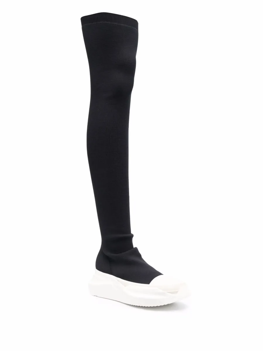 thigh-high sock-style boots 3