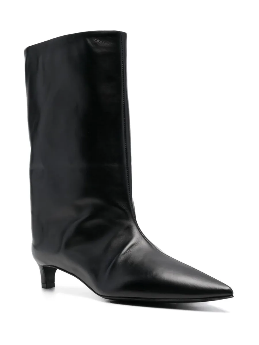 pointed-toe leather boots 3