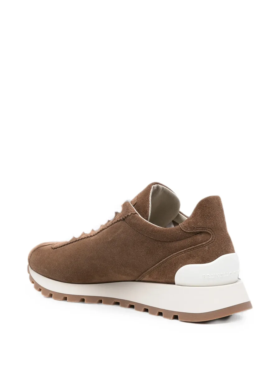 Monili-embellished suede sneakers 6